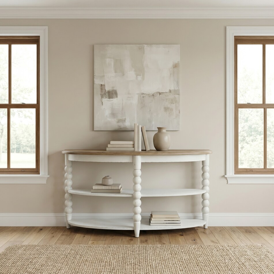  white occasional tables all   